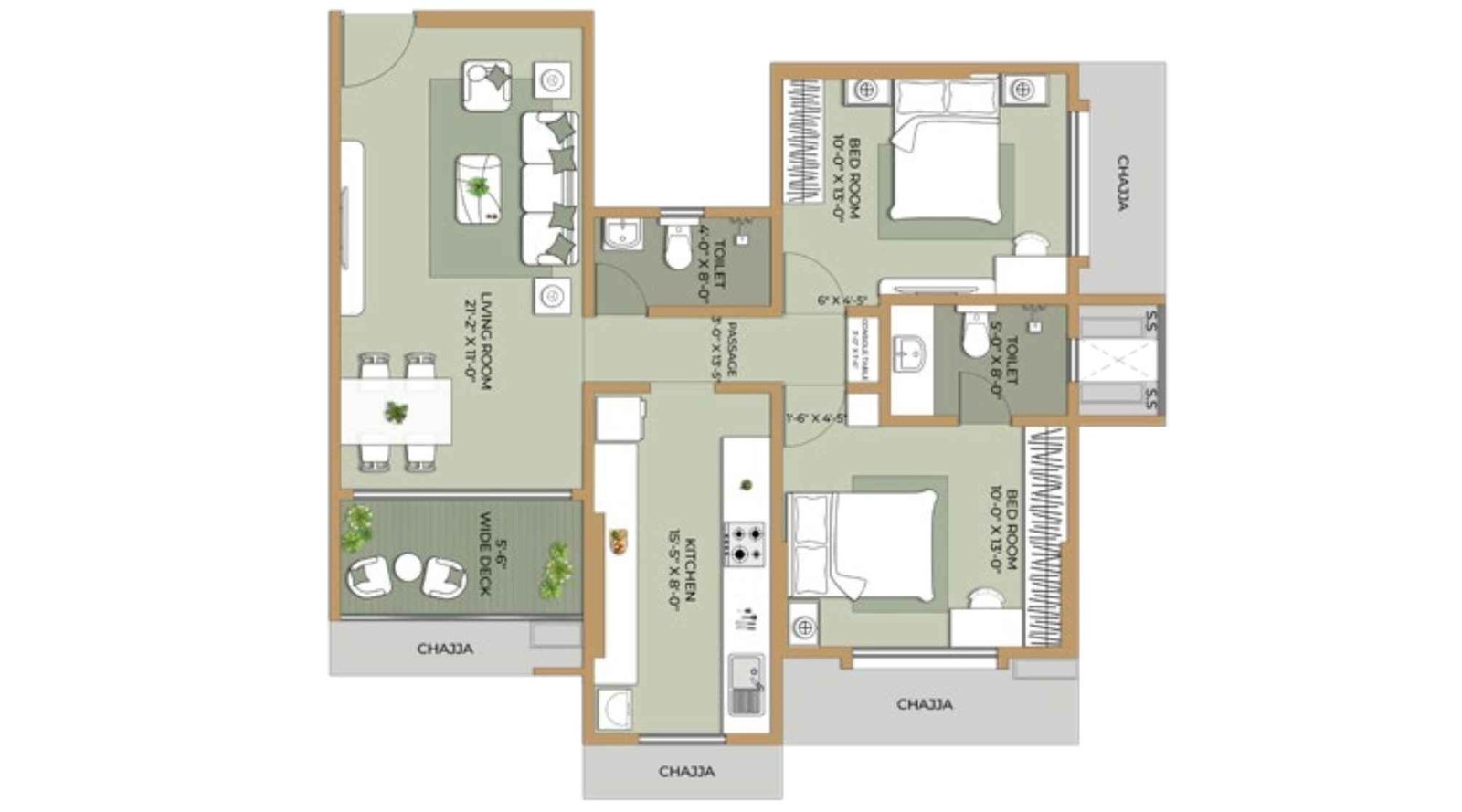 Ethics-Oliver-2-BHK-Floor-plan-843-Sqft